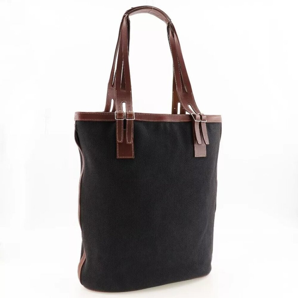 CELINE logo Tote Bag black/Brown canvas Women - Picture 2 of 16
